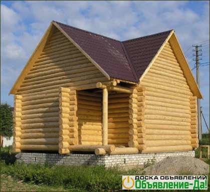 Объявление Строительство деревянных домов бань